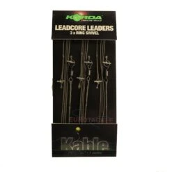Korda Leadcore Leader Ring Swivel Weed Silt 1m