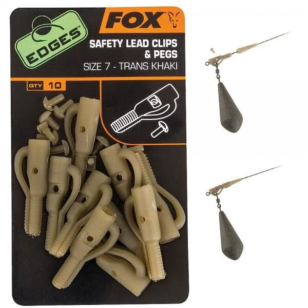 Fox Edges Slik Lead Clips & Pegs 3 Fox Edges Slik Lead Clips & Pegs