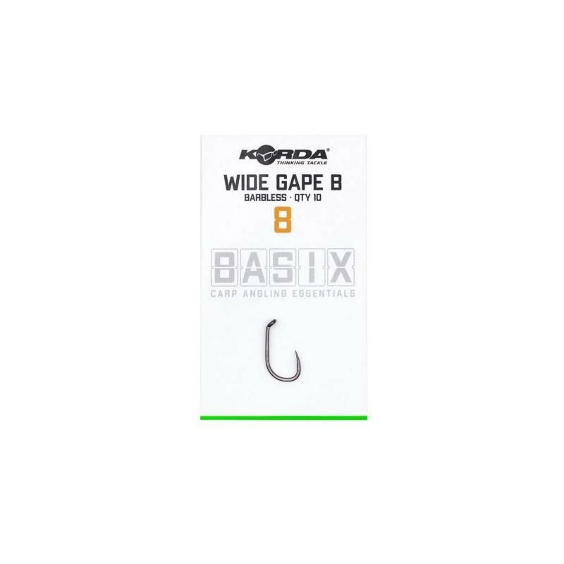 Korda Basix Wide Gape Hooks Barbless 7 Korda Basix Wide Gape Hooks Barbless - Afbeelding 5
