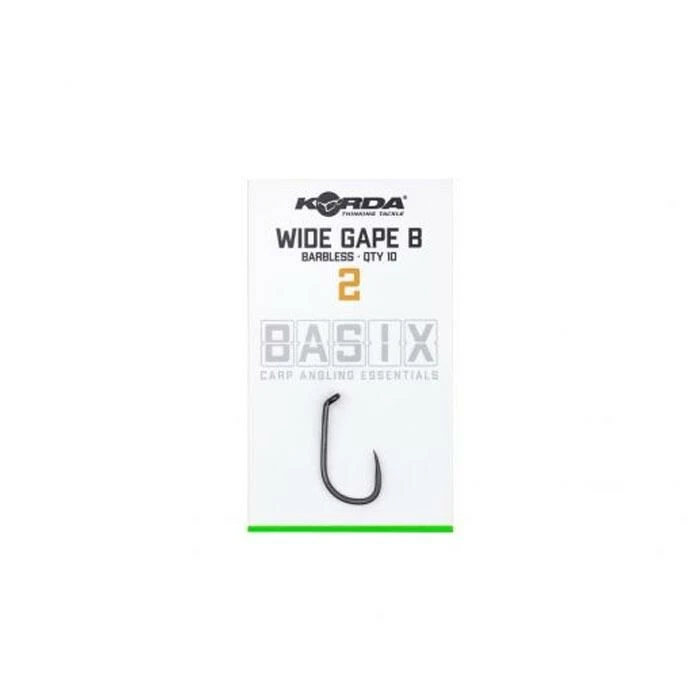 Korda Basix Wide Gape Hooks Barbless 8 Korda Basix Wide Gape Hooks Barbless - Afbeelding 6