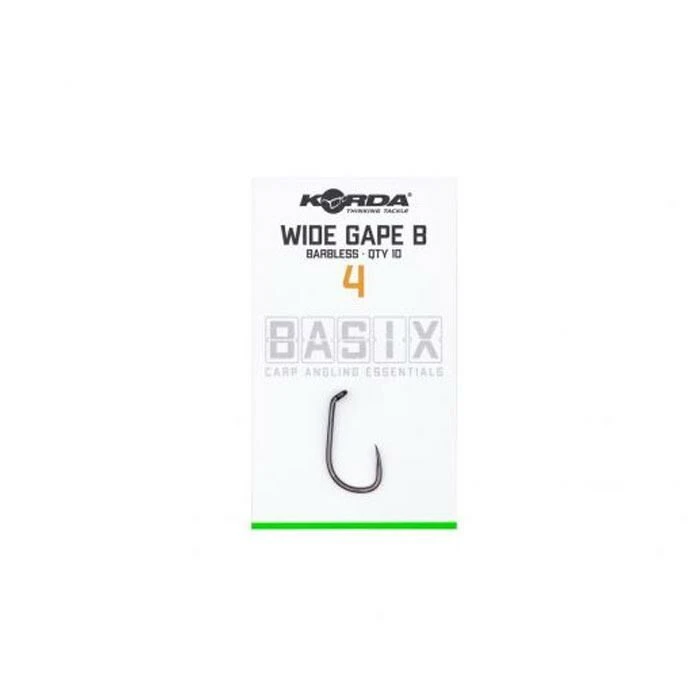 Korda Basix Wide Gape Hooks Barbless 9 Korda Basix Wide Gape Hooks Barbless - Afbeelding 7