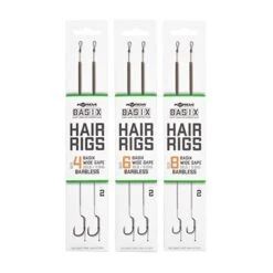 Korda Basix Hair Rigs Wide Gape Barbless